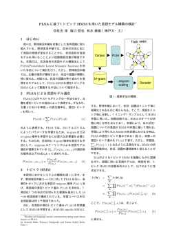 PLSA に基づくトピック HMM を用いた言語モデル構築の