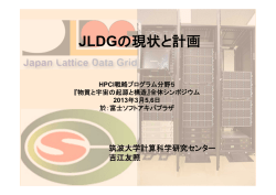JLDGの現状と計画