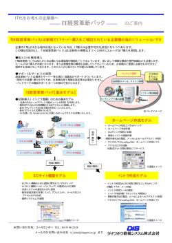 IT 経営革新パック 経営革新パック