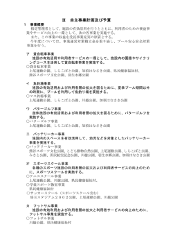 自主事業 事業計画及び予算（PDF