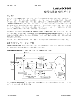 LatticeECP2/M 暗号化機能 使用ガイド