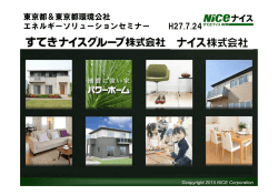 2.住宅のスマートエネルギー化について（ナイス株式会社）
