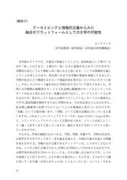 （3）アーカイビングと情報的正義からみた融合のプラットフォームとしての