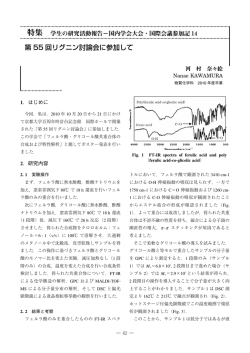 第 55 回リグニン討論会に参加して