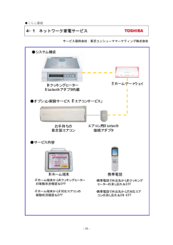 4&minus;1 ネットワーク家電サービス