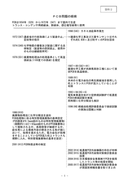 PCB問題の経緯
