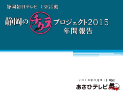 静岡のチカラ - 静岡朝日テレビ