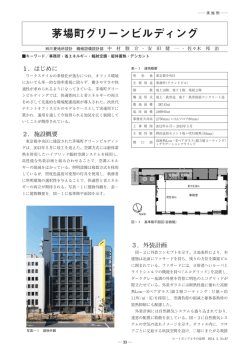 茅場町グリーンビルディング - エネルギー有効利用のご提案
