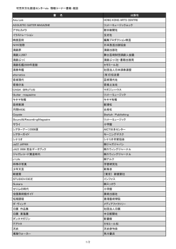 雑誌 書 名 出版社 Arts Link HONG KONG ARTS CENTRE