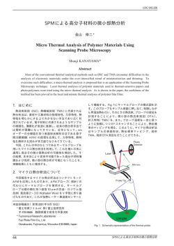 SPMによる高分子材料の微小部熱分析