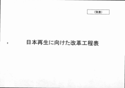 8 日 本再生に向けた改革工程表