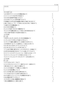 le 2 mai タスク① タスク②チーム1 1）2013年のジャパン・エキスポの