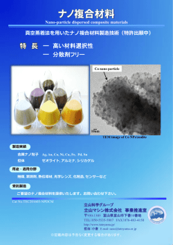 高い材料選択性 分散剤フリー