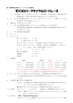 モリコロパークサイクルロードレース モリコロパークサイクルロードレース