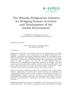 A Collaborative Project by Waseda University and - W