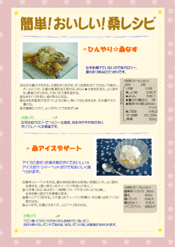 アイスに混ざった桑の葉が渋くておいしい   アイスだけ・シャーベットだけ