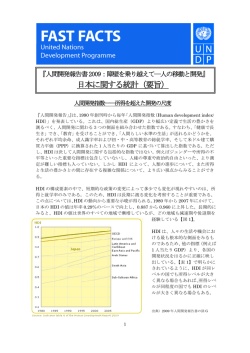 日本に関する統計（要旨） - 国連開発計画（UNDP）
