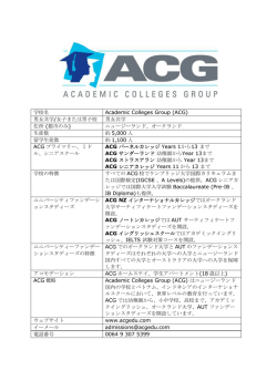 (ACG) 男女共学/女子または男子校 男女共学 住所 (都市のみ)