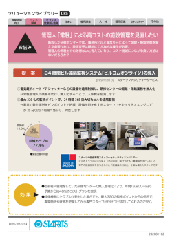管理人「常駐」による高コストの施設管理を見直したい