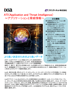 アプリケーションと脅威情報