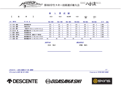 新 人 賞 成 績 - 白馬八方尾根スキースクール＆スノーボードスクール