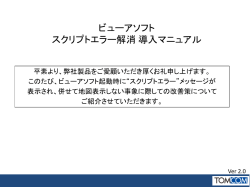 ビューアソフト スクリプトエラー解消 導入マニュアル