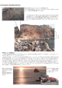 最初のページは田老町小堀内漁港、2ページ目は野田村