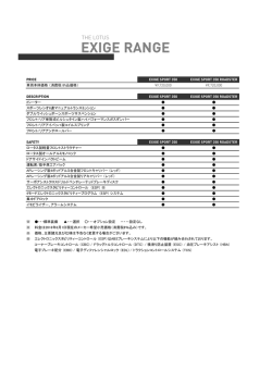 【Excel版】MY2016 EXIGE PRICE LIST 2016.8.1