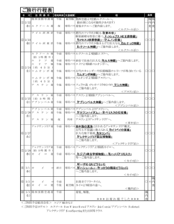 ご旅行行程表