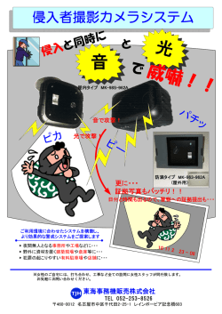 と 侵入 と同時に ピカ ピー パチッ