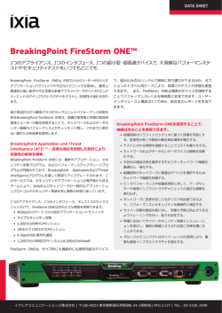 BreakingPoint FireStorm ONE