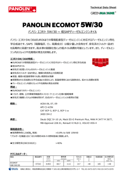 PANOLIN ECOMOT5W/30