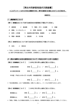 男女共同参画推進状況報告書