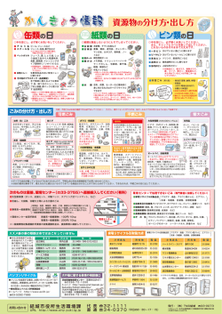かんきょう情報（ごみの分別，その他各種リサイクルについて）