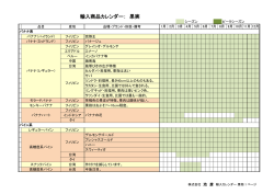 輸入商品カレンダー： 果実 - 輸入フルーツの卸売業 株式会社池彦