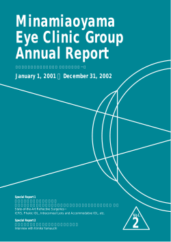 Minamiaoyama Eye Clinic 2001-2002