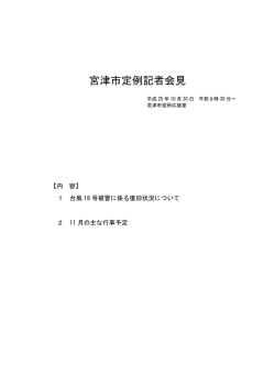 平成25年10月30日 定例記者会見資料 (PDF形式：75KB)