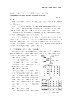 温め続けているアイデア ～テスト要因分析エキスパートシステム