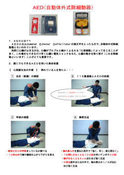 AED（自動体外式除細動器）(PDF文書)