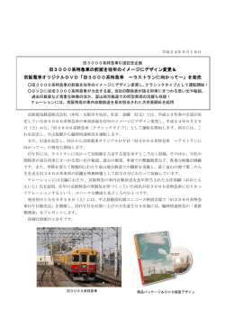 旧3000系特急車の前面を往年のイメージにデザイン