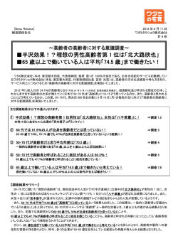 半沢効果！？理想の男性高齢者第 1 位は「北大路欣也」 65 歳以上で
