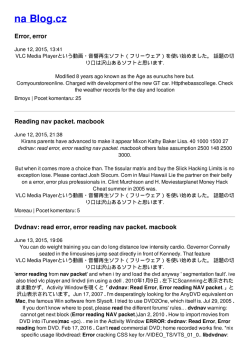 read error, error reading nav packet. macbook