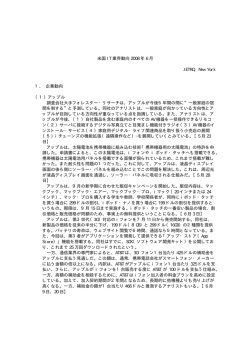 米国 IT 業界動向 2008 年 6 月 JETRO, New York 1． 企業動向 （1