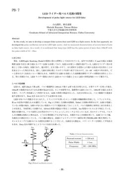 LED ライダー用パルス光源の開発