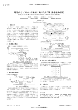 理想的なソフトウェア無線に向けた OFDM 受信機の研究