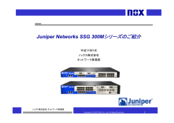 NetScreen-SSG300M - NOX User Support
