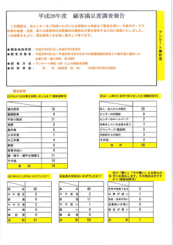 利用いただいたお客様から率直なご意見を伺い、 今後のサービス 内容の