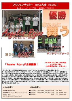 アクションサッカー 1DAY大会 RESULT