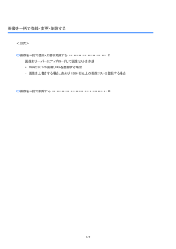 画像を一括で登録・変更・削除する［PDF］
