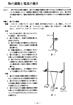 物の運動と電流の働き